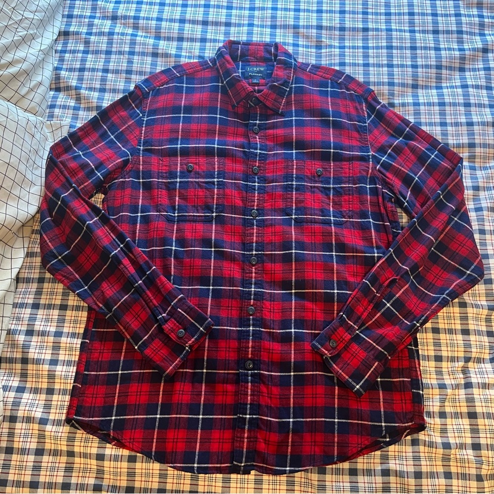 J Crew Plaid Flannel Shirt